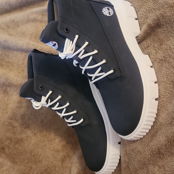 Timberland Women's Greyfield Canvas Boot In Dark Blue canvas, 10 - Picture 2 of 13